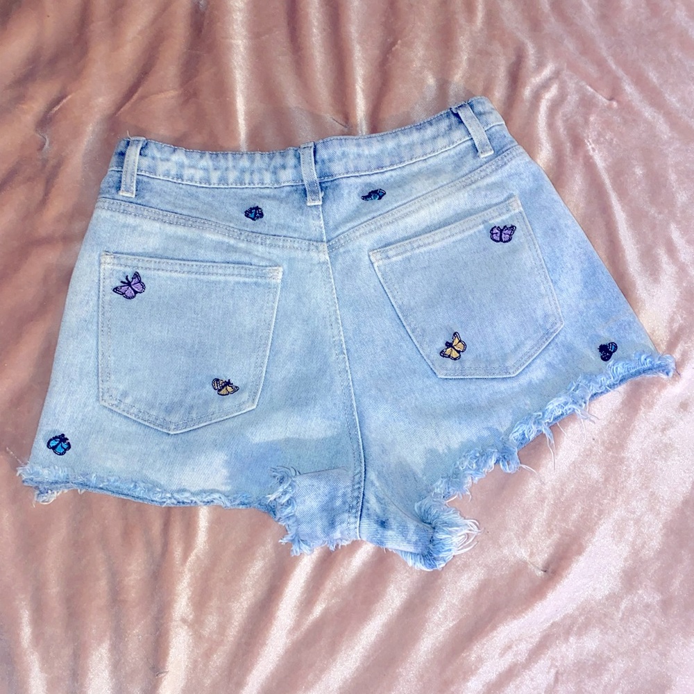 HIGH WAIST SHORTS LIGHT DENIM